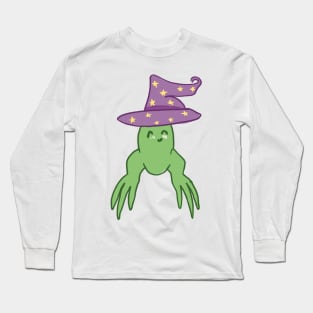 Witchy Frog With Long Feet Long Sleeve T-Shirt